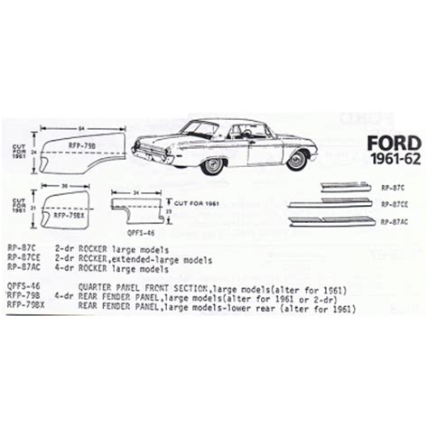 1961 ford galaxie sheet metal|1966 Ford galaxie sheet metal.